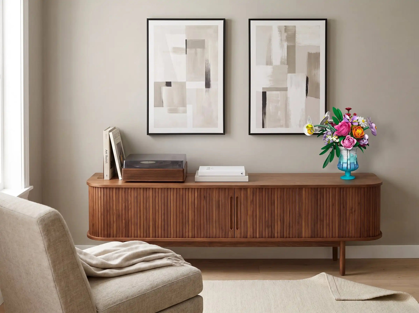 The Celeste displayed in a living room or entryway, scene 4