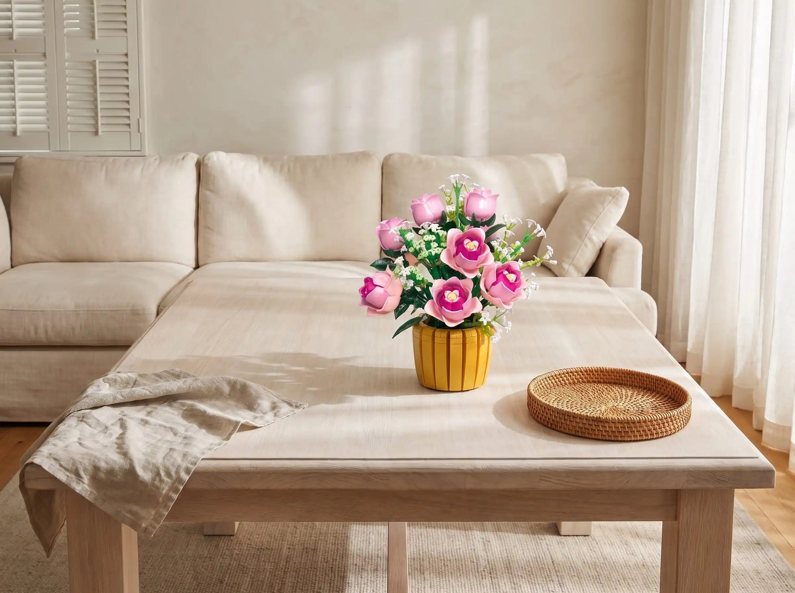 The Blush Atelier displayed in a living room and entryway
