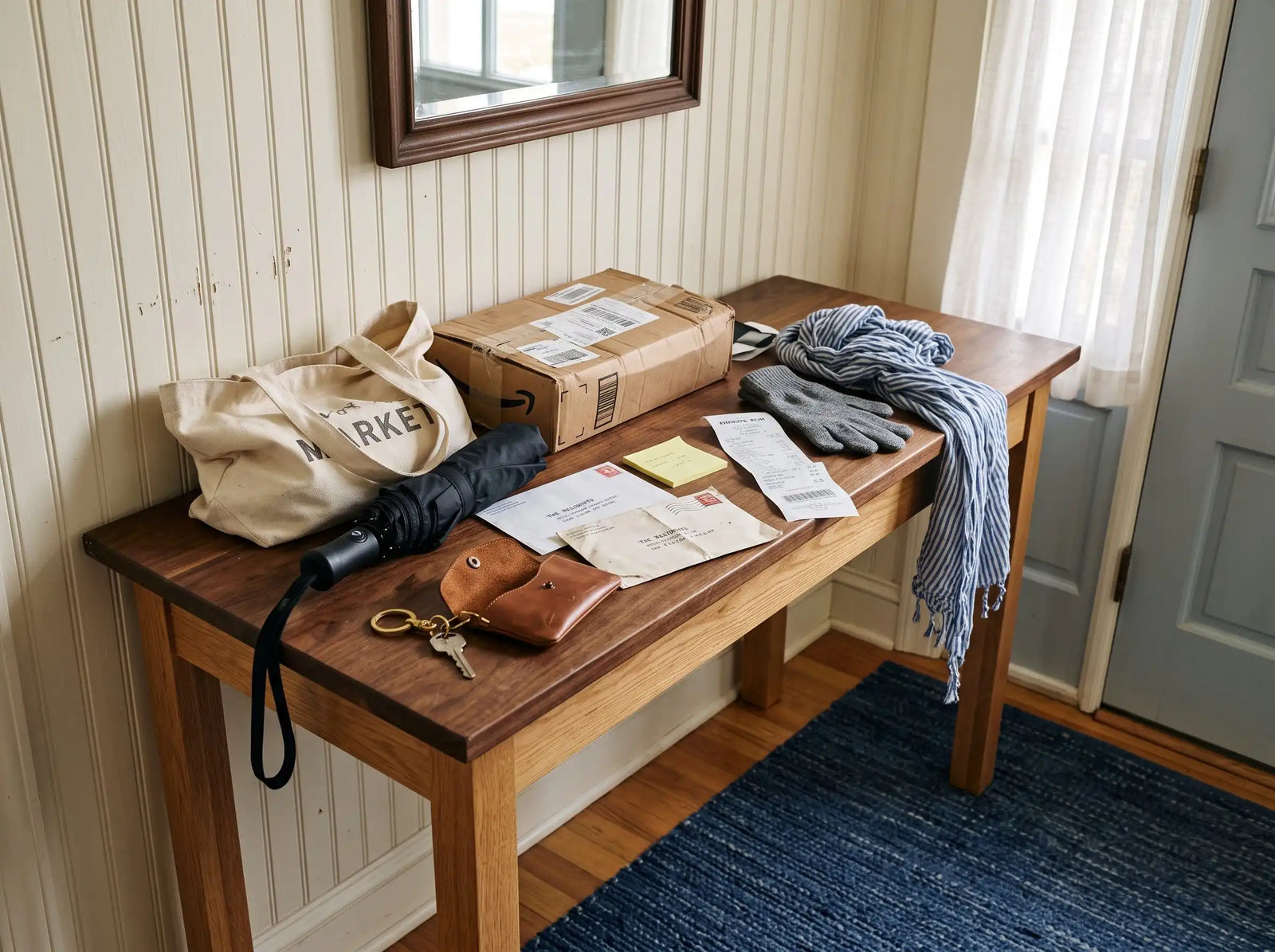 Living room or entryway before adding The Blush Atelier, scene 2