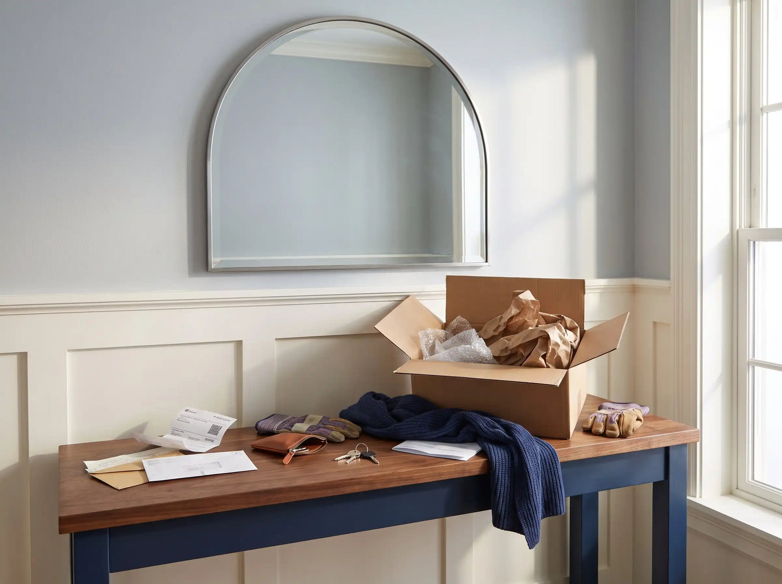 Living room or entryway before adding The Blush Atelier, scene 3