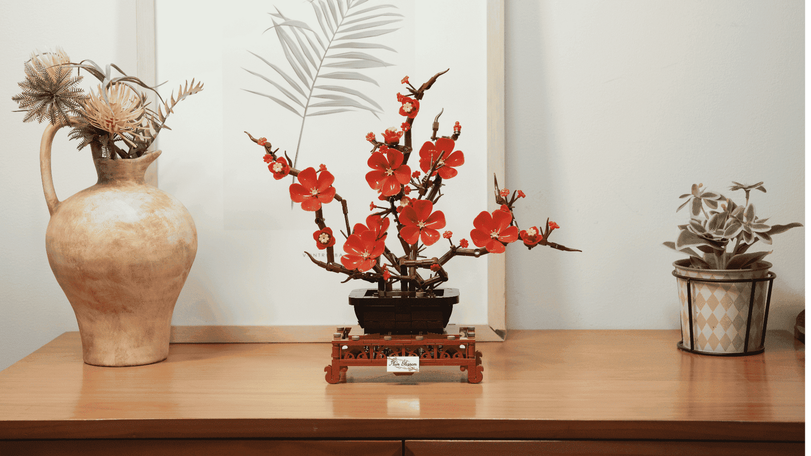 Tabletop display after styling with The Plum Reverie