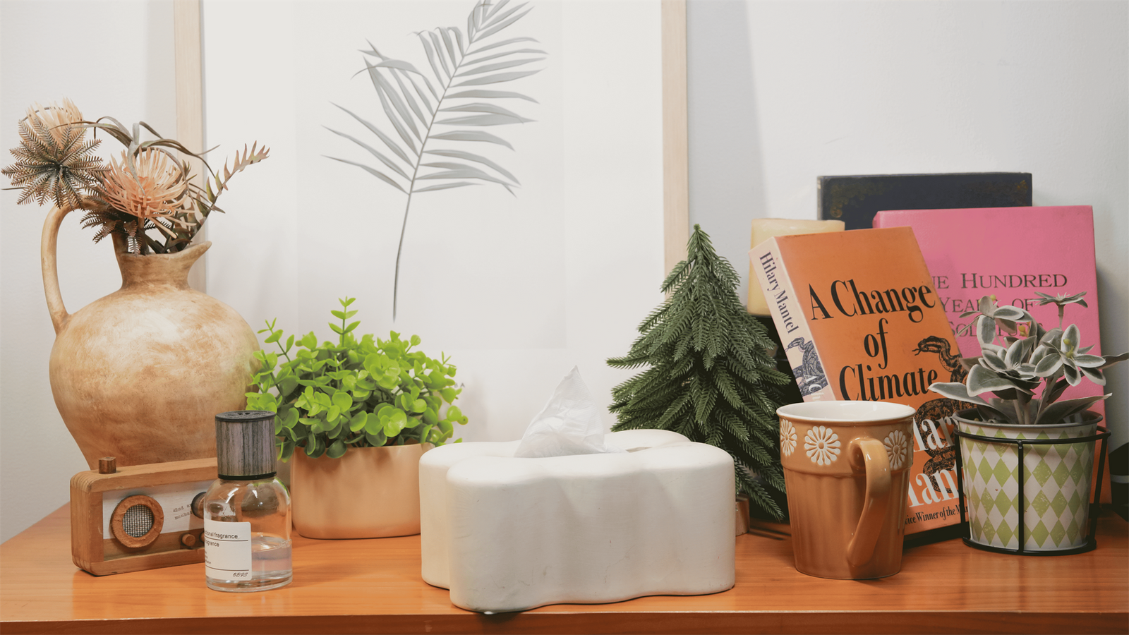 Tabletop display before styling